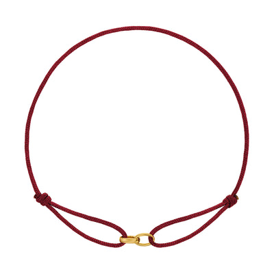 GLORIE ARMBAND BORDEAUX STOF ARMBAND 585 GOUD