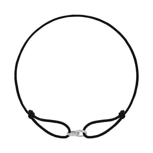 BRILLIANCE ARMBAND STOF ARMBAND 585 WITGOUD LAB DIAMANTEN