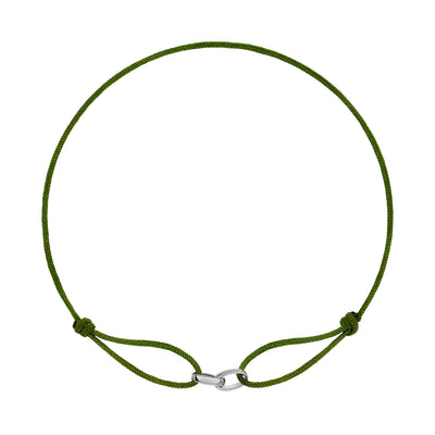 GLORIE ARMBAND OLIJF STOCKAR BAND 585 WITGOUD