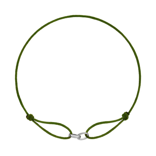 GLORIE ARMBAND OLIJF STOCKAR BAND 585 WITGOUD