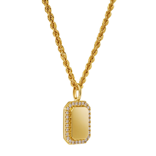 BRILJANTEN COLLIER 585 GOUD LAB DIAMANTEN