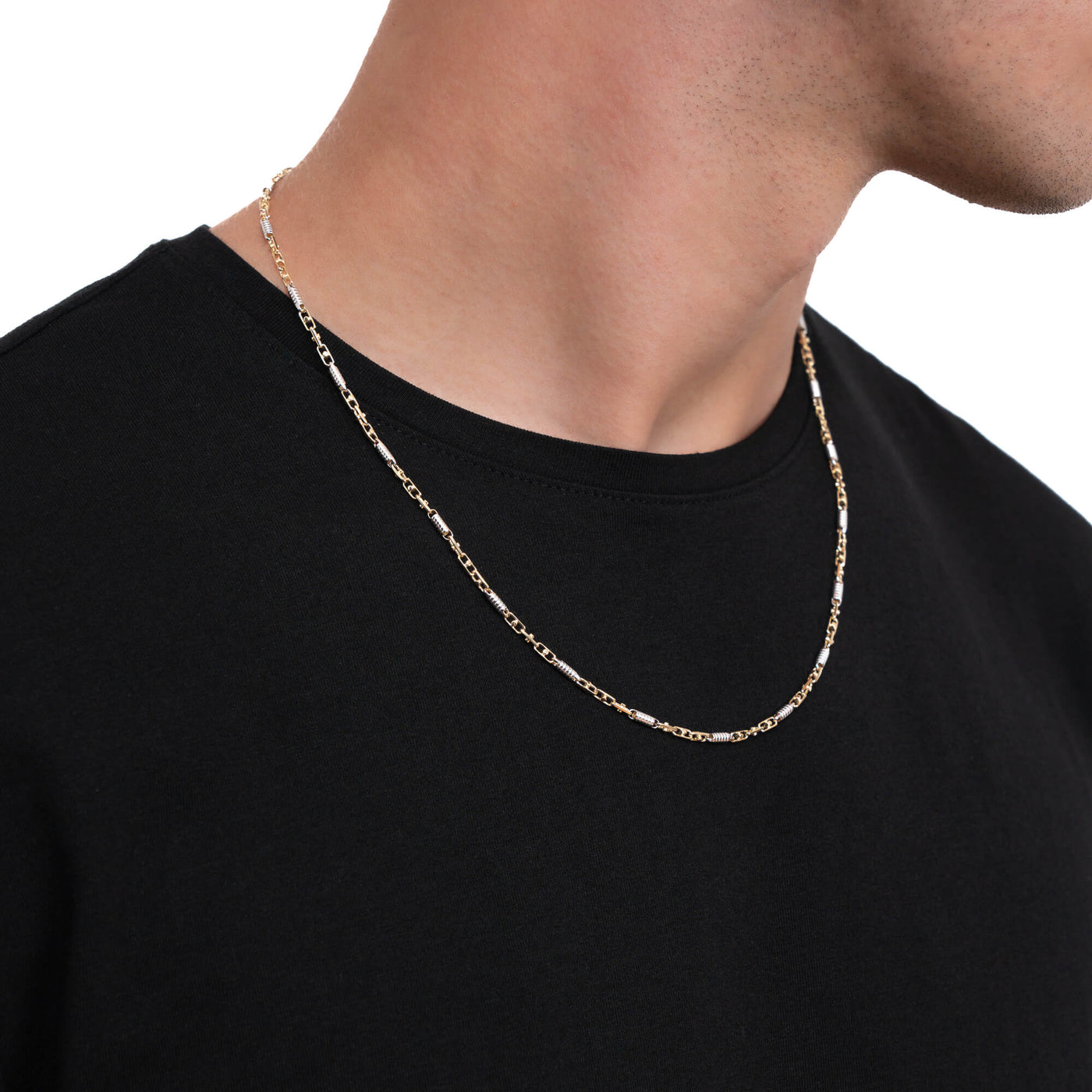 MONTE CARLO GOUDEN KETTING 2,50MM 585 GOUD WITGOUD