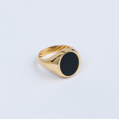 Signetring herenring 585/14K onyx 4,59gr. W57 / ONGEBRUIKT