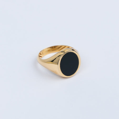 Signetring herenring 585/14K onyx 4,59gr. W57 / ONGEBRUIKT