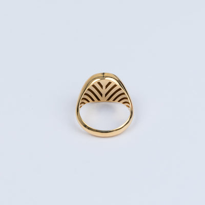 Signetring herenring 585/14K onyx 4,59gr. W57 / ONGEBRUIKT