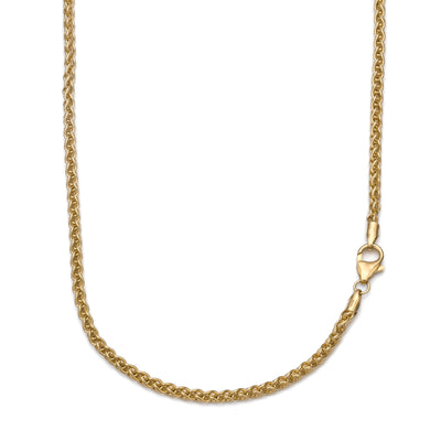 VLECHTKETTING GOUD 3,00MM 750 GOUD