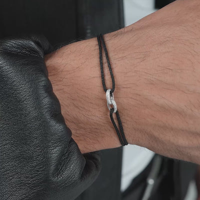 BRILLIANCE ARMBAND STOF ARMBAND 585 WITGOUD LAB DIAMANTEN