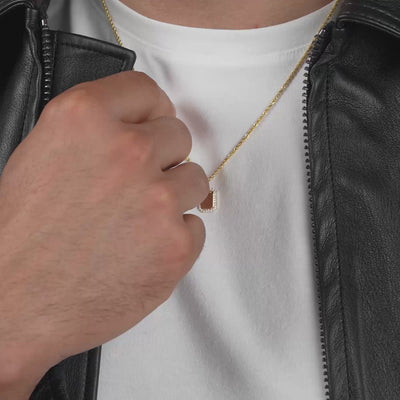 BRILJANTEN COLLIER 585 GOUD LAB DIAMANTEN