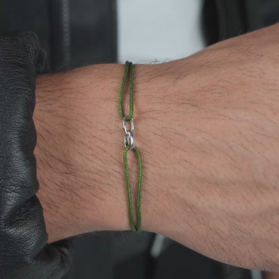 GLORIE ARMBAND OLIJF STOCKAR BAND 585 WITGOUD