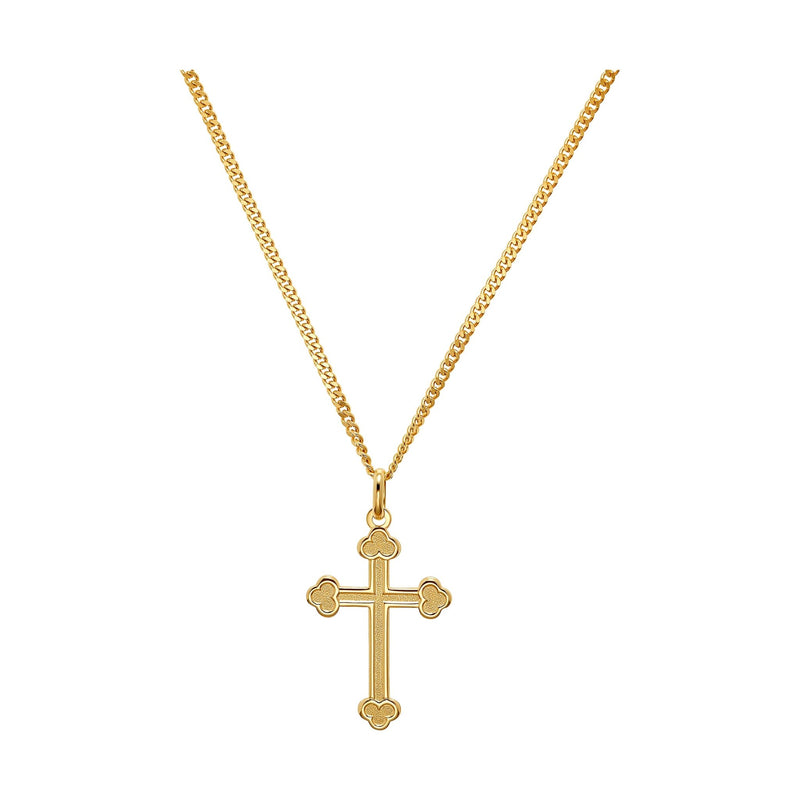 KRUIS KETTING 585 GOUD