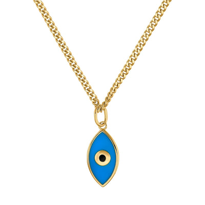 NAZAR OOG KETTING 925 ZILVER 18K VERGULD - IDENTIM®