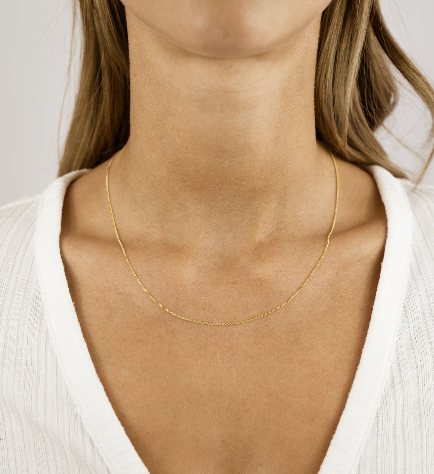 CURB KETTING KETTING 1.10MM 333 GOUD - IDENTIM®